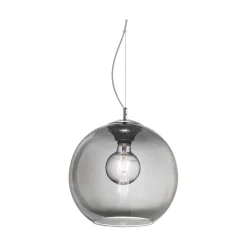 Ideal-Lux - Lampada a sospensione NEMO SP1 D30 FUME', 30 x 30 x h53 cm,<Dmora New