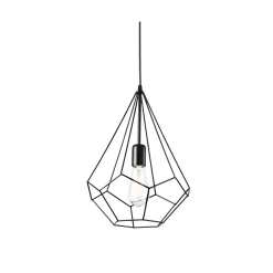 Ideal-Lux - Lampada a sospensione AMPOLLA-3 SP1 , Made in Italy, 30 x 30 x h67 cm,<Dmora Outlet