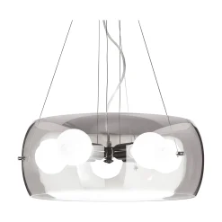 Ideal-Lux - Lampada a sospensione AUDI-10 SP5 FUME', 49 x 49 x h47 cm,<Dmora Shop