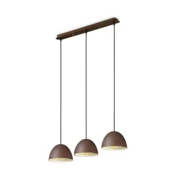 Ideal-Lux - Lampada a sospensione FOLK SP3 COFFEE, 72 x 18 x h42 cm,<Dmora Clearance