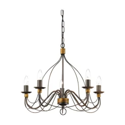 Ideal-Lux - Lampada a sospensione CORTE SP5 , Made in Italy, 64 x 64 x h70 cm,<Dmora Best