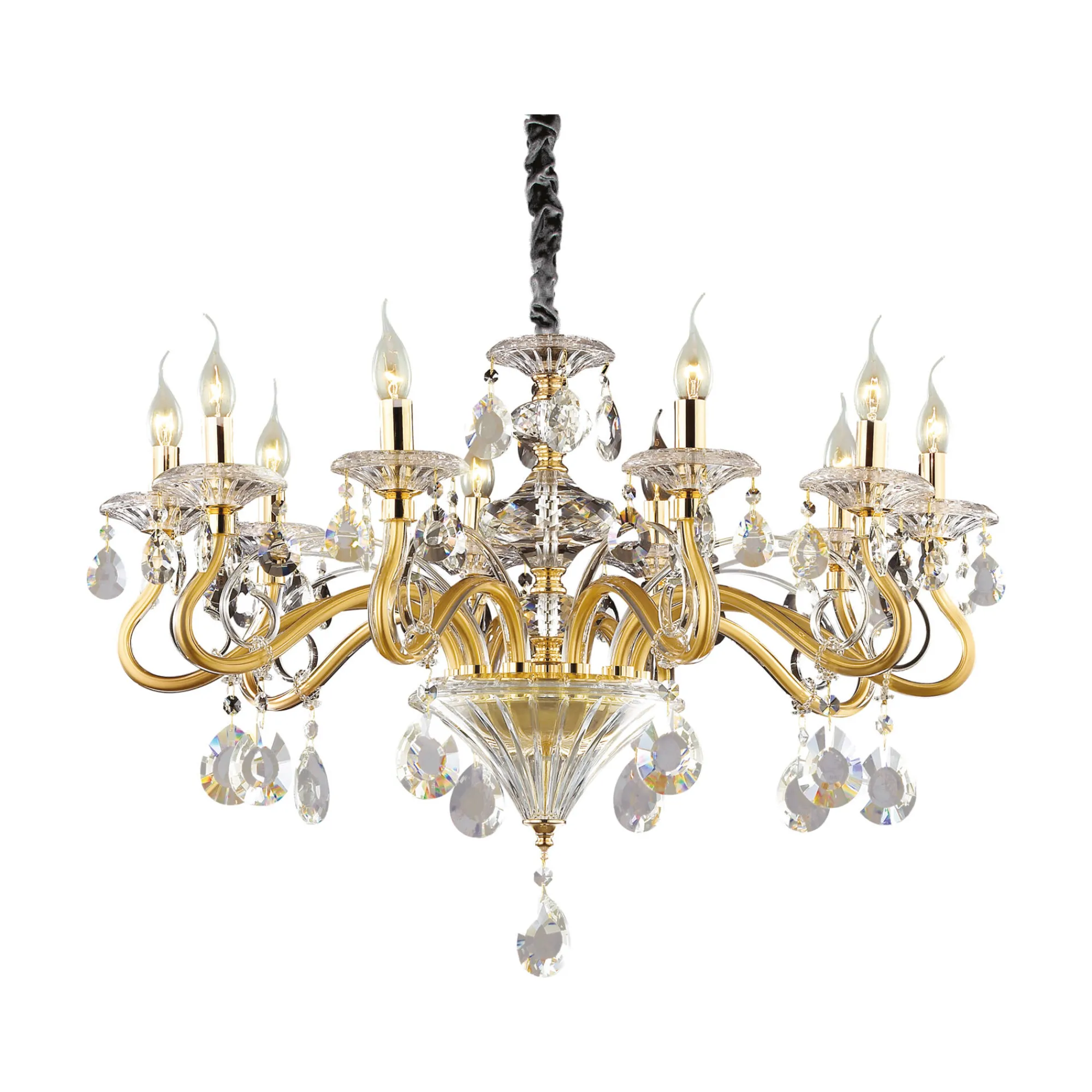 Ideal-Lux - Lampada a sospensione NEGRESCO SP10 , 85 x 85 x h85 cm,<Dmora Discount