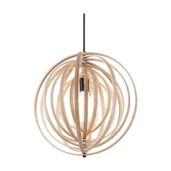 Ideal-Lux - Lampada a sospensione DISCO SP1 LEGNO, 50 x 50 x h74 cm,<Dmora Outlet