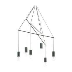 Ideal-Lux - Lampada a sospensione POP SP6, 54 x 54 x h182 cm,<Dmora Cheap