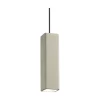 Ideal-Lux - Lampada a sospensione OAK SP1 SQUARE CEMENTO, 7 x 7 x h50 cm,<Dmora Flash Sale