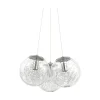 Ideal-Lux - Lampada a sospensione MAPA SAT SP3 NICKEL, 55 x 55 x h50 cm,<Dmora Clearance