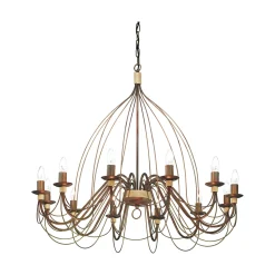 Ideal-Lux - Lampada a sospensione CORTE SP12 , Made in Italy, 95 x 95 x h108 cm,<Dmora Sale