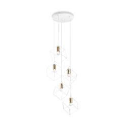 Ideal-Lux - Lampada a sospensione ICE SP5 , 50 x 50 x h40 cm,<Dmora Cheap