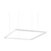 Ideal-Lux - Lampada a sospensione ORACLE SLIM SP D070 SQUARE 3000K ON-OFF WH, 70 x 70 x h28 cm,<Dmora Best