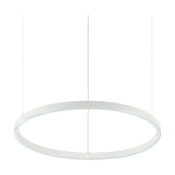 Ideal-Lux - Lampada a sospensione ORACLE SLIM SP D050 ROUND 4000K ON-OFF WH, 50 x 50 x h28 cm,<Dmora Hot