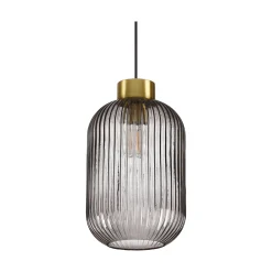 Ideal-Lux - Lampada a sospensione MINT-3 SP1 FUME', 20 x 20 x h55 cm,<Dmora Outlet