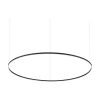 Ideal-Lux - Lampada a sospensione ORACLE SLIM SP D150 ROUND 3000K DALI BK, 150 x 150 x h28 cm,<Dmora Store