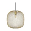 Ideal-Lux - Lampada a sospensione NET SP1 D34 ORO, 34 x 34 x h56 cm,<Dmora Hot