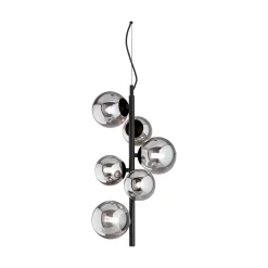 Ideal-Lux - Lampada a sospensione PERLAGE SP6 FUME', 26 x 26 x h77 cm,<Dmora Discount