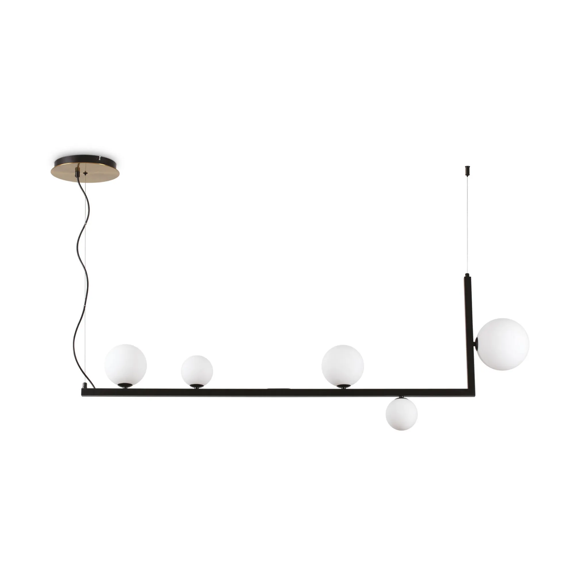 Ideal-Lux - Lampada a sospensione BIRDS SP5, 136 x 20 x h71 cm,<Dmora Outlet