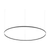 Ideal-Lux - Lampada a sospensione ORACLE SLIM SP D150 ROUND 4000K ON-OFF BK, 150 x 150 x h28 cm,<Dmora Cheap