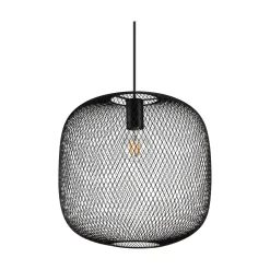 Ideal-Lux - Lampada a sospensione NET SP1 D34 NERO, 34 x 34 x h56 cm,<Dmora Flash Sale