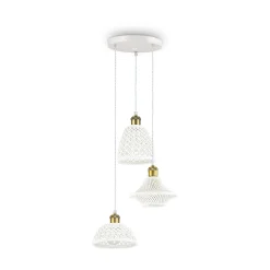 Ideal-Lux - Lampada a sospensione LUGANO SP3, 35 x 35 x h46 cm,<Dmora Outlet