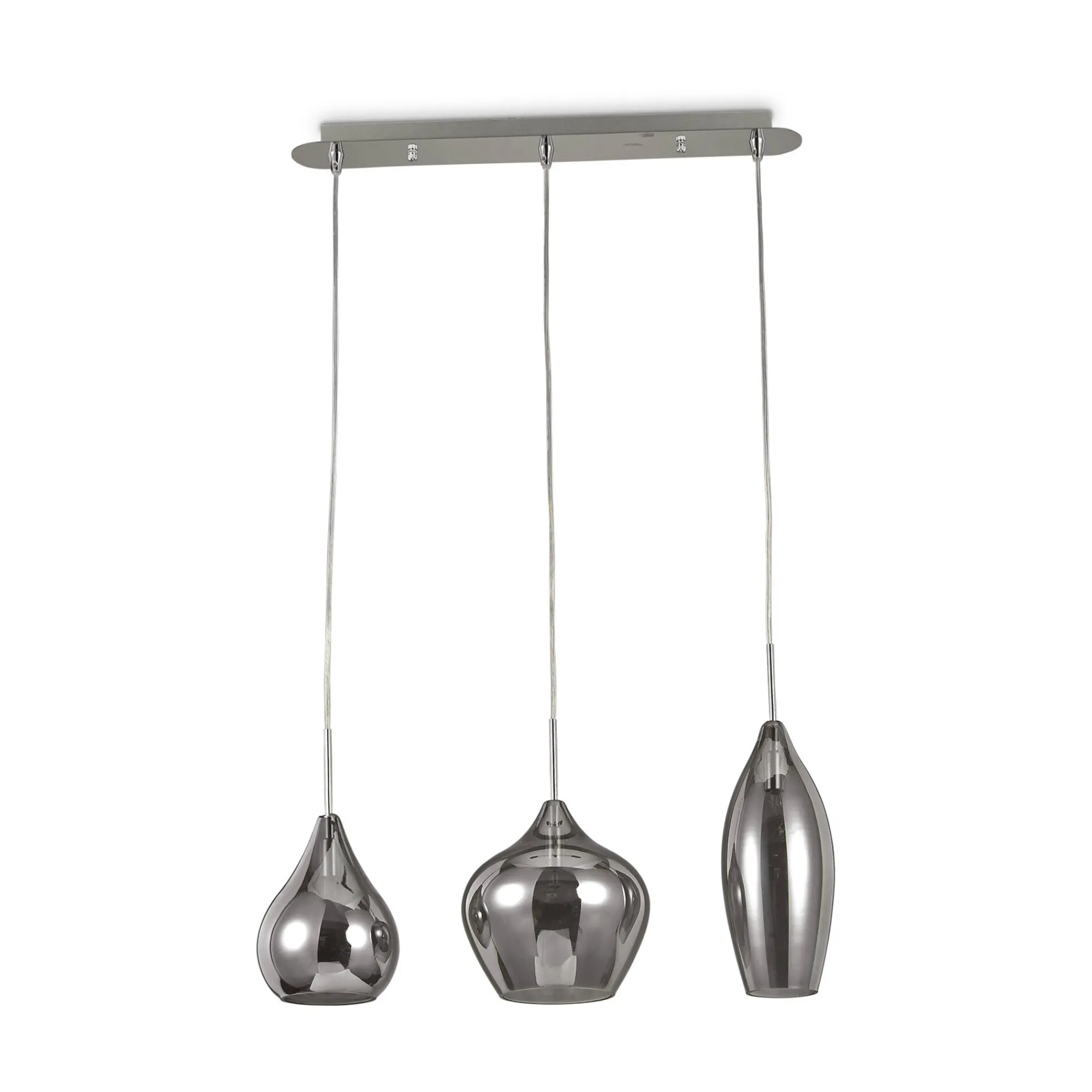 Ideal-Lux - Lampada a sospensione SOFT SP3 FUME', 60 x 20 x h56 cm,<Dmora Online