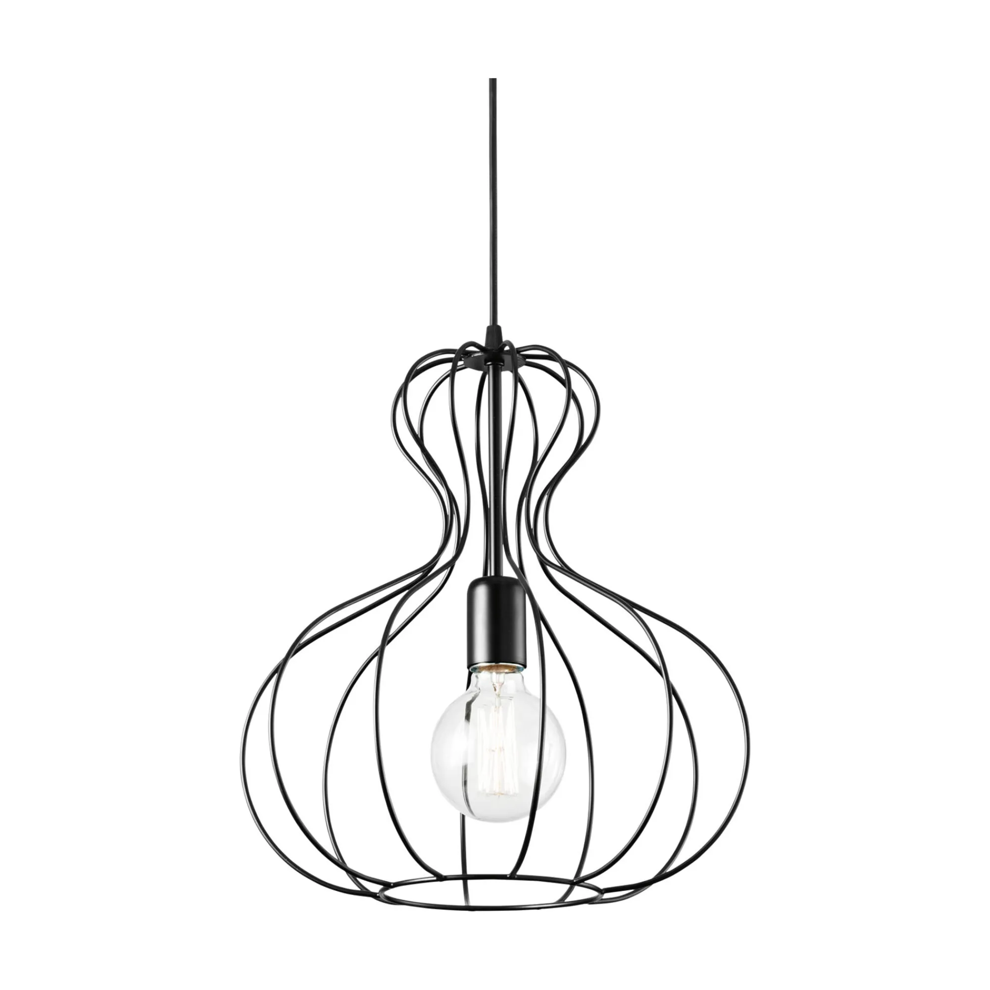 Ideal-Lux - Lampada a sospensione AMPOLLA-1 SP1 , Made in Italy, 35 x 35 x h63 cm,<Dmora Clearance