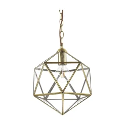 Ideal-Lux - Lampada a sospensione DECA SP1 SMALL, 28 x 28 x h62 cm,<Dmora Outlet