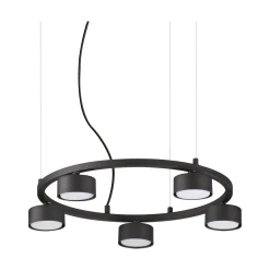 Ideal-Lux - Lampada a sospensione MINOR ROUND SP5, 50 x 50 x h29 cm,<Dmora New