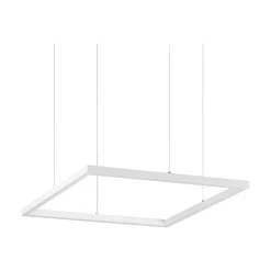 Ideal-Lux - Lampada a sospensione ORACLE SLIM SP D050 SQUARE 3000K ON-OFF WH, 50 x 50 x h28 cm,<Dmora Fashion
