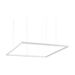 Ideal-Lux - Lampada a sospensione ORACLE SLIM SP D090 SQUARE 3000K ON-OFF WH, 90 x 90 x h28 cm,<Dmora Best