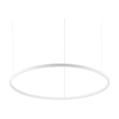 Ideal-Lux - Lampada a sospensione ORACLE SLIM SP D090 ROUND 3000K ON-OFF WH, 90 x 90 x h28 cm,<Dmora Sale