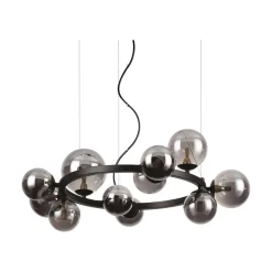 Ideal-Lux - Lampada a sospensione PERLAGE SP11 FUME', 73 x 73 x h55 cm,<Dmora Shop