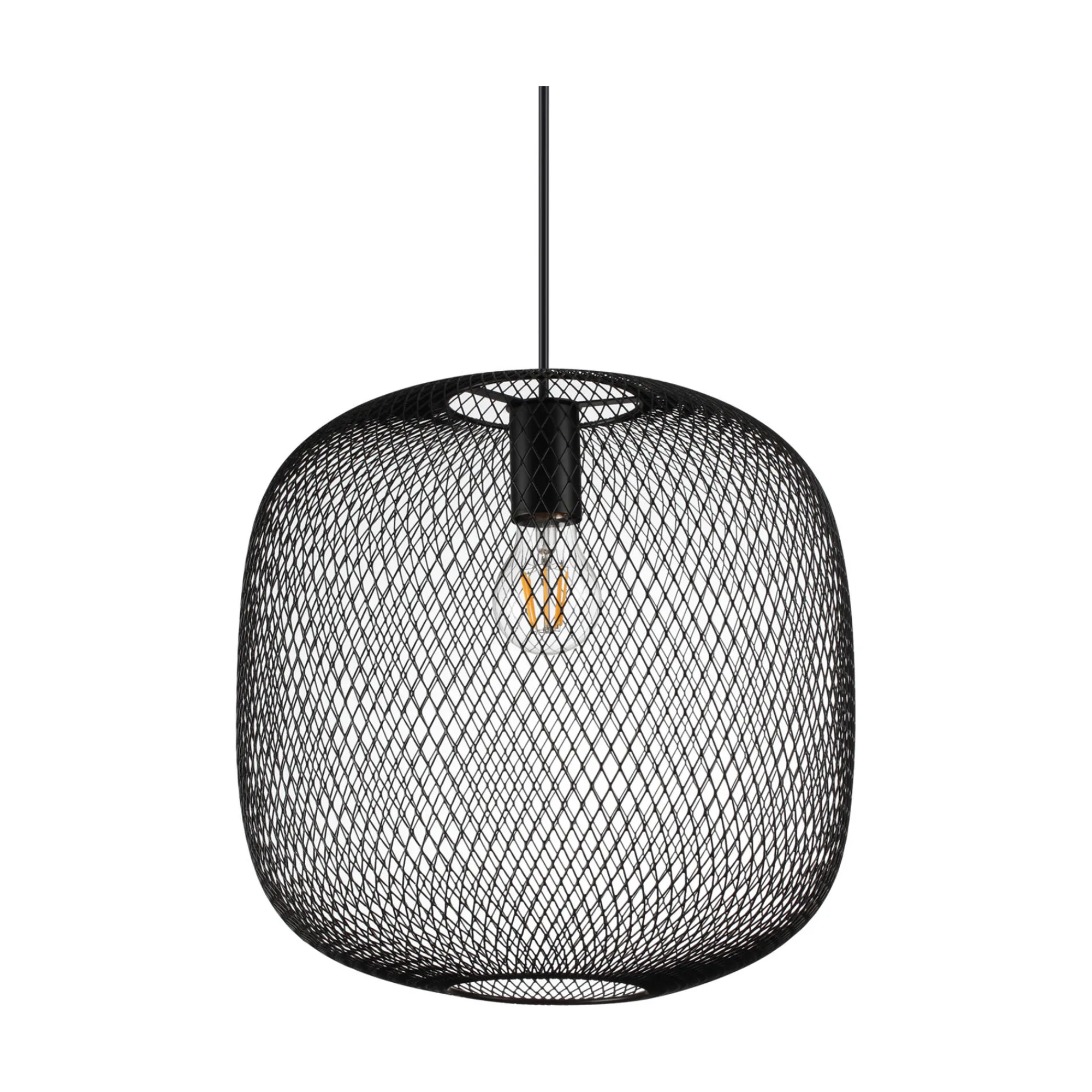 Ideal-Lux - Lampada a sospensione NET SP1 D34 NERO, 34 x 34 x h56 cm,<Dmora Flash Sale