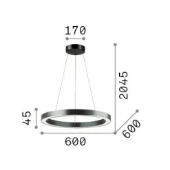 Ideal-Lux - Lampada a sospensione ORACLE SP D60 , 60 x 60 x h30 cm,<Dmora Flash Sale