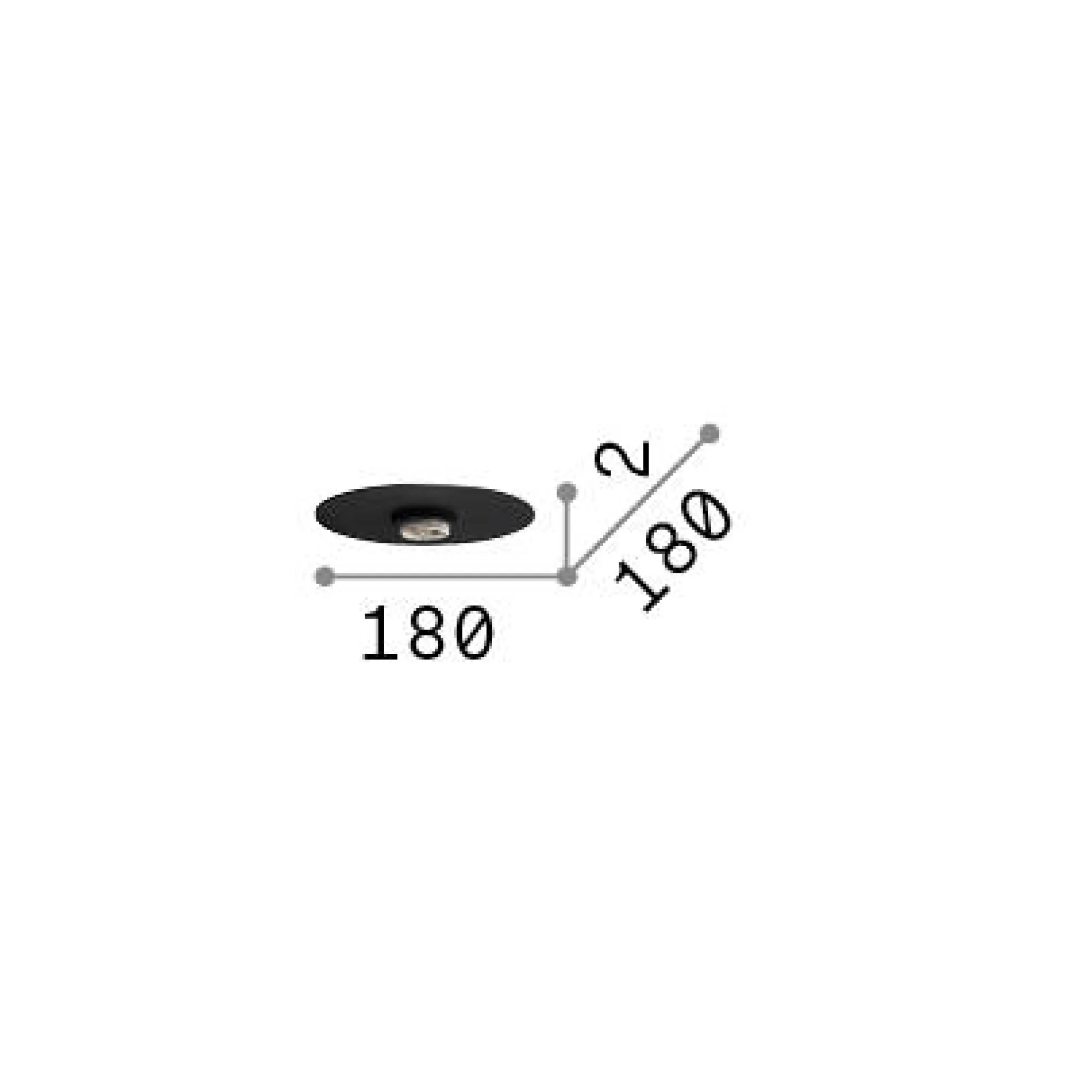 Ideal-Lux - Lampada a sospensione MIX UP SHADE PIATTO , 18 x 18 x h0 cm,<Dmora Flash Sale