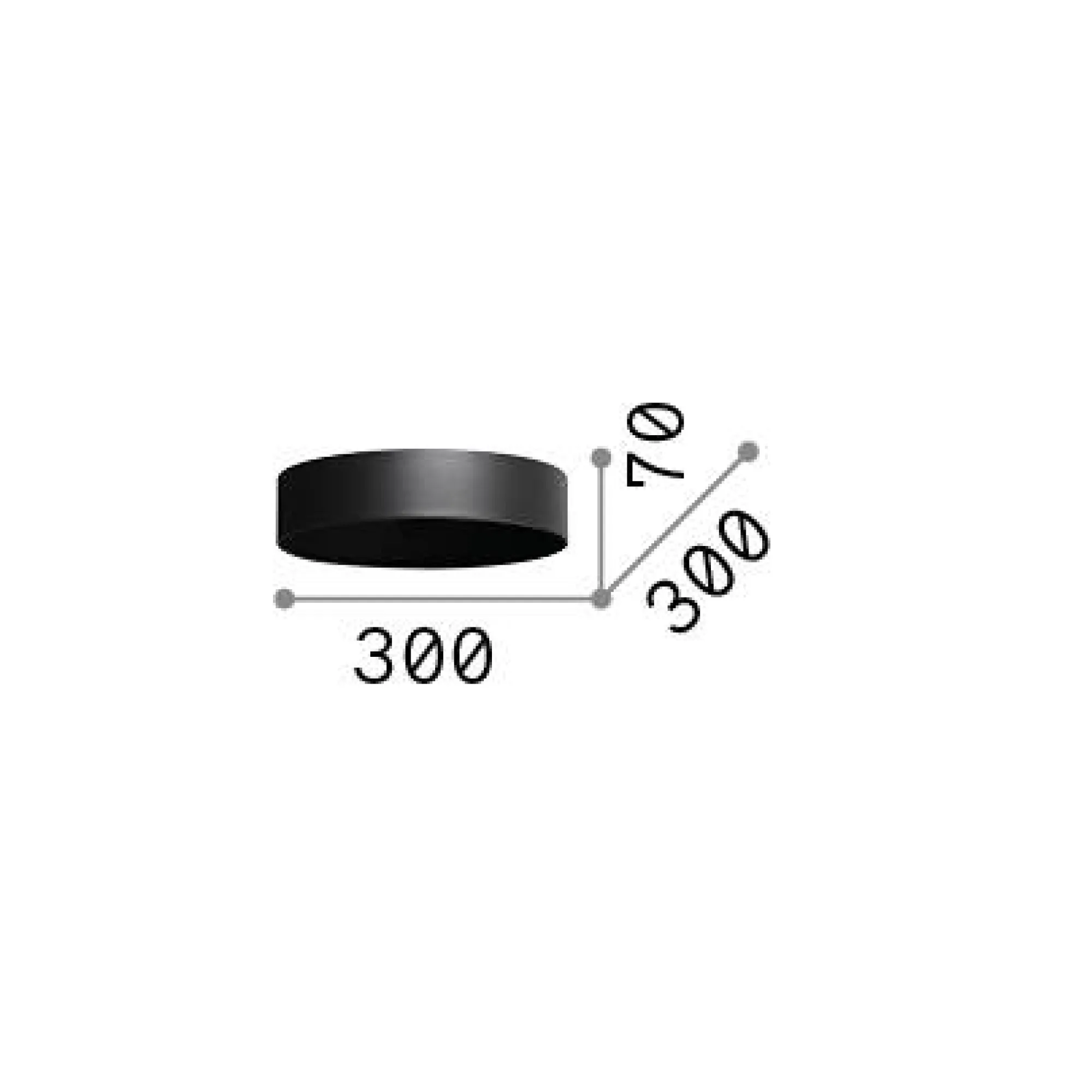 Ideal-Lux - Lampada a sospensione MIX UP SHADE CILINDRO BIG , 30 x 30 x h7 cm,<Dmora Sale