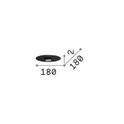 Ideal-Lux - Lampada a sospensione MIX UP SHADE PIATTO , 18 x 18 x h0 cm,<Dmora Cheap