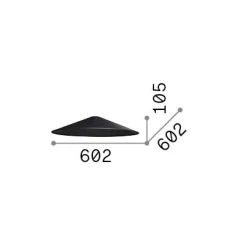 Ideal-Lux - Lampada a sospensione MIX UP SHADE CONO BIG , 60 x 60 x h11 cm,<Dmora Fashion