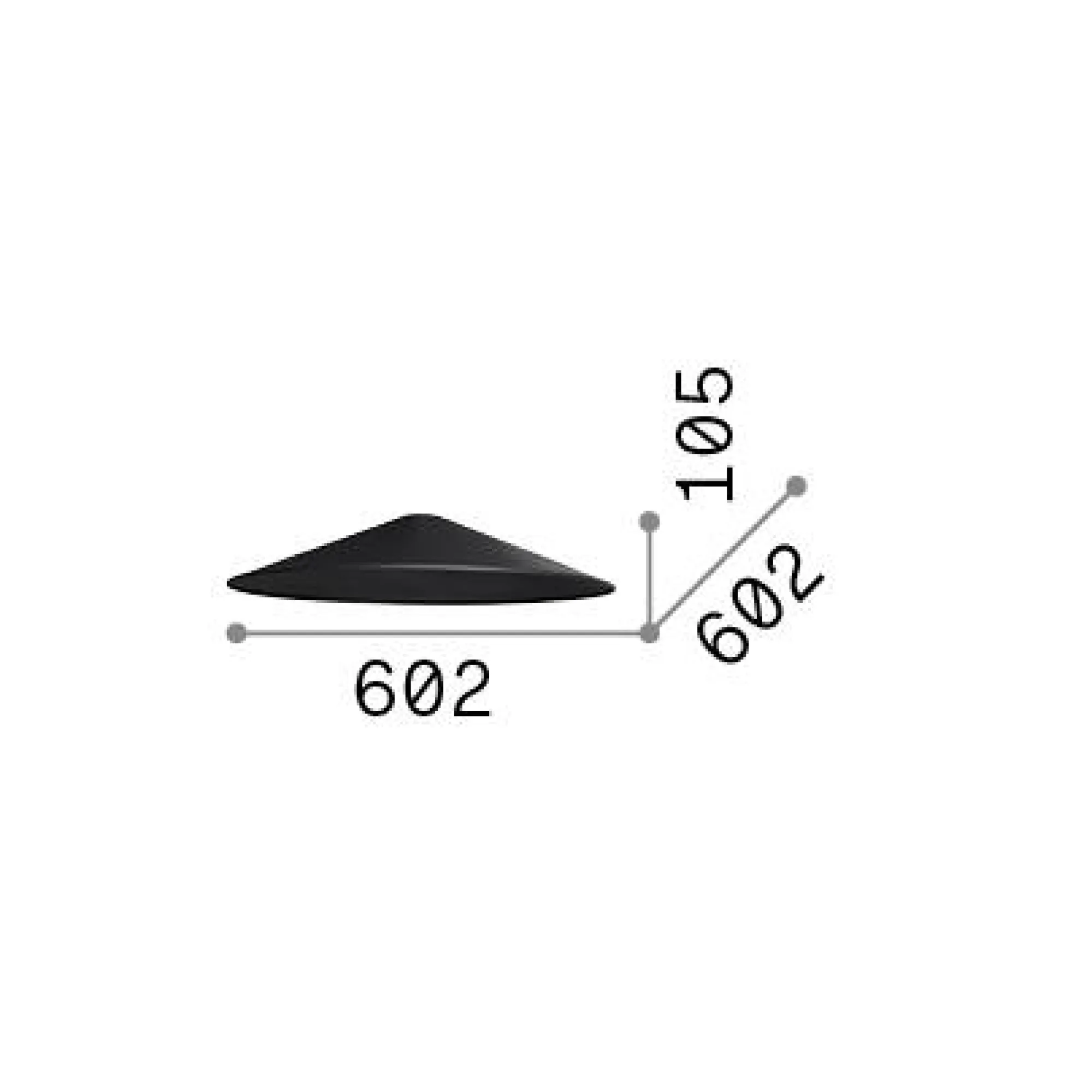 Ideal-Lux - Lampada a sospensione MIX UP SHADE CONO BIG , 60 x 60 x h11 cm,<Dmora Fashion