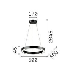 Ideal-Lux - Lampada a sospensione ORACLE SP D50 , 50 x 50 x h30 cm,<Dmora Flash Sale
