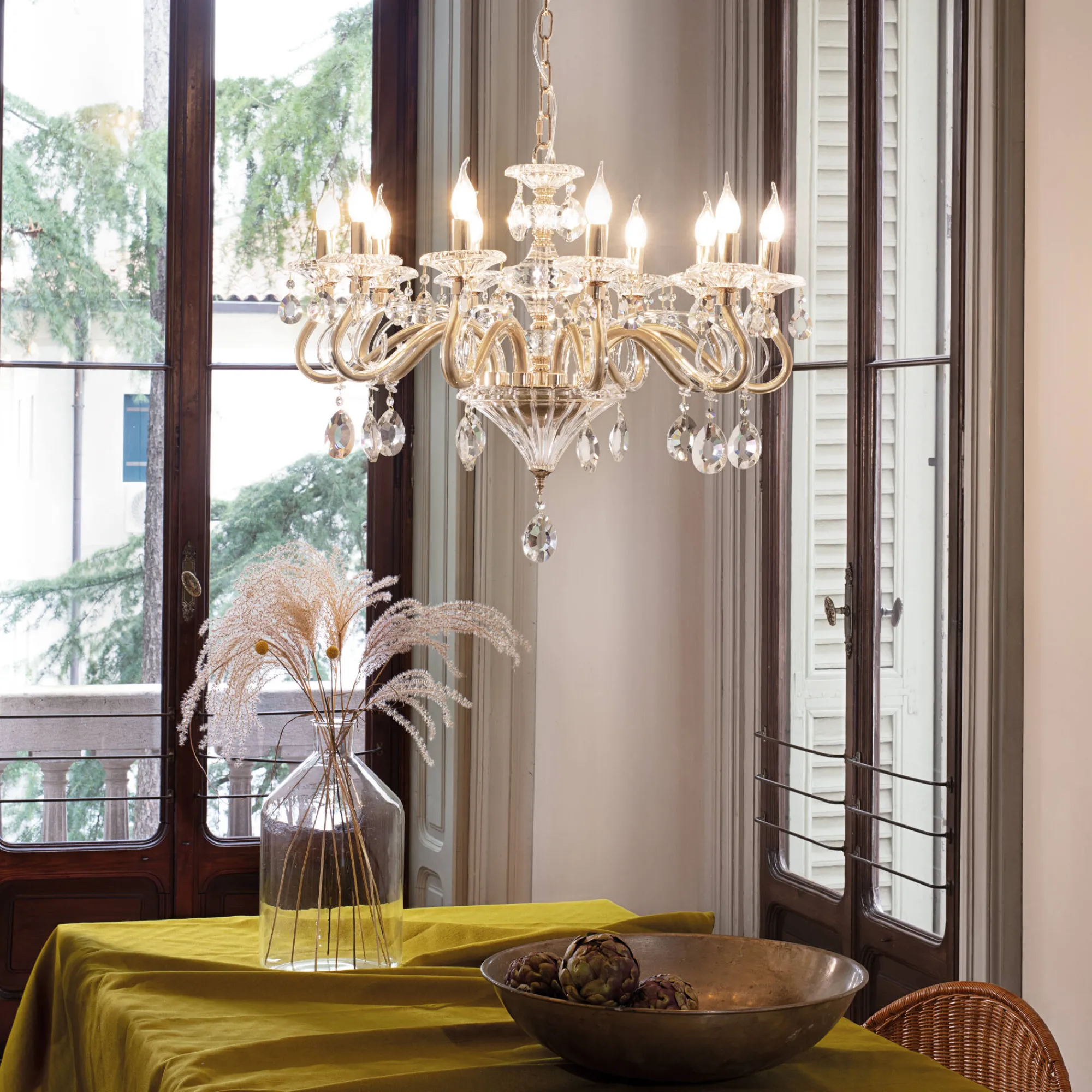 Ideal-Lux - Lampada a sospensione NEGRESCO SP10 , 85 x 85 x h85 cm,<Dmora Discount