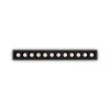 Ideal-Lux - Lampada da incasso LIKA FI SLIM 20W 3000K BK, 24 x 3 x h4 cm,<Dmora Best