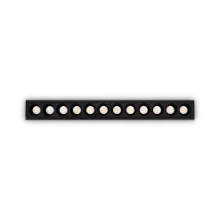 Ideal-Lux - Lampada da incasso LIKA FI SLIM 20W 3000K BK, 24 x 3 x h4 cm,<Dmora Best