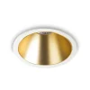 Ideal-Lux - Lampada da incasso GAME TRIM ROUND 11W 3000K WH GD, 9 x 9 x h8 cm, Bianco e Oro<Dmora Discount