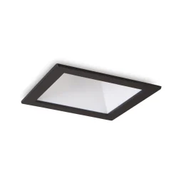 Ideal-Lux - Lampada da incasso GAME TRIM SQUARE 11W 3000K BK WH, 8 x 8 x h12 cm, Bianco e Nero<Dmora Outlet