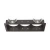 Ideal-Lux - Lampada da incasso BENTO FRAME SQUARE TRIPLE BK, 21 x 9 x h3 cm,<Dmora Best Sale