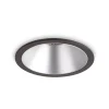 Ideal-Lux - Lampada da incasso GAME TRIM ROUND 11W 3000K BK SL, 9 x 9 x h8 cm, Nero e Argento<Dmora Flash Sale