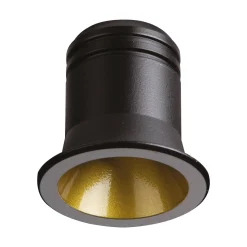 Ideal-Lux - Lampada da incasso VIRUS FI BK GD, 4 x 4 x h4 cm, Nero e Oro<Dmora Discount