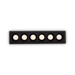 Ideal-Lux - Lampada da incasso LIKA FI SLIM 10W 3000K BK, 12 x 3 x h4 cm,<Dmora Flash Sale