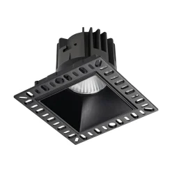 Ideal-Lux - Lampada da incasso GAME TRIMLESS SQUARE 11W 3000K BK , 10 x 10 x h8 cm,<Dmora Discount