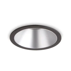Ideal-Lux - Lampada da incasso GAME TRIM ROUND 11W 3000K BK SL, 9 x 9 x h8 cm, Nero e Argento<Dmora Flash Sale