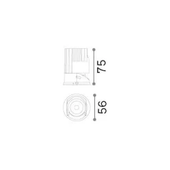 Ideal-Lux - Lampada da incasso ZEUS SOURCE 13W 3000K , 6 x 6 x h8 cm,<Dmora Store